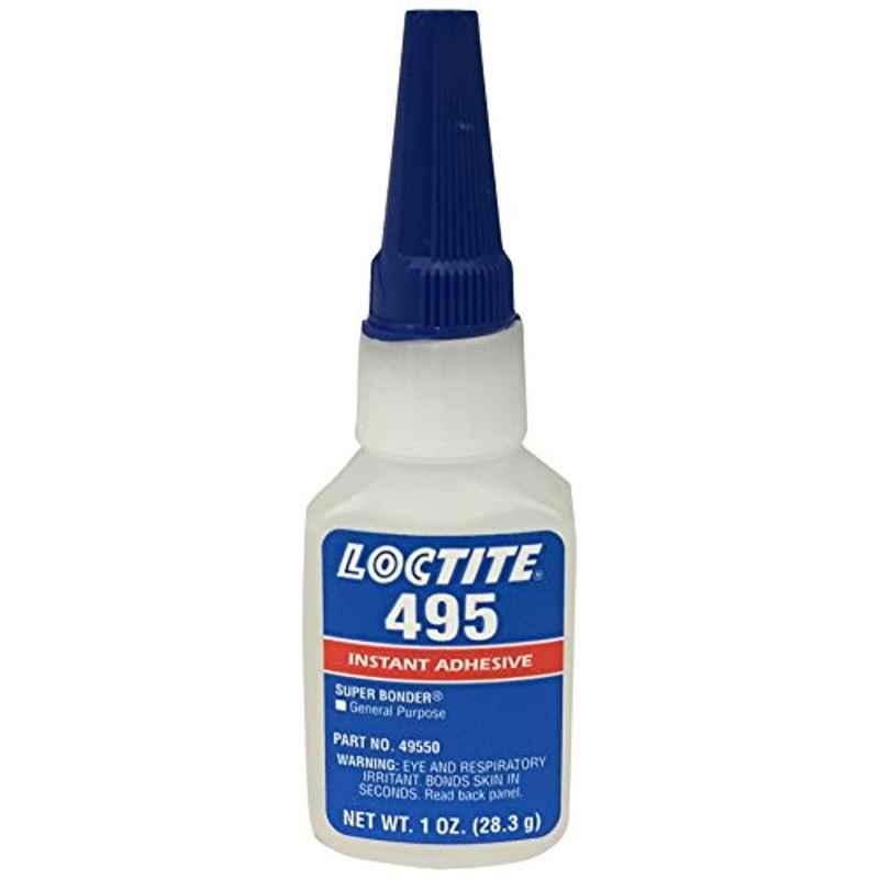 Loctite 495 Super Bonder 442-49550 1Oz Instant Adhesive, Clear Color