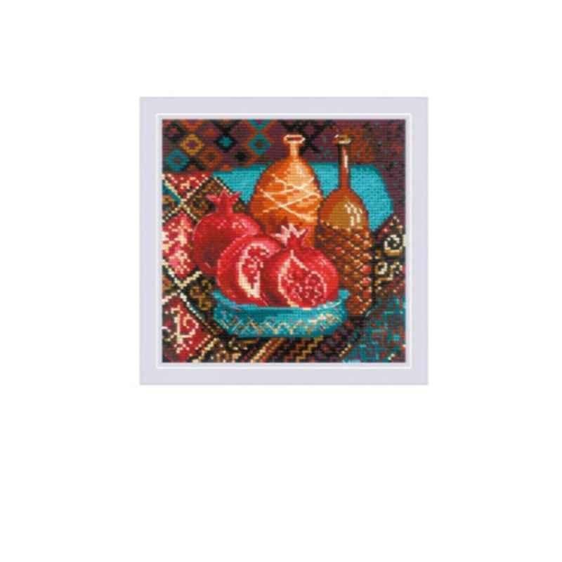 Cross Counted Cross Stitch Kit 7.75Inx7.75In Pomegranates