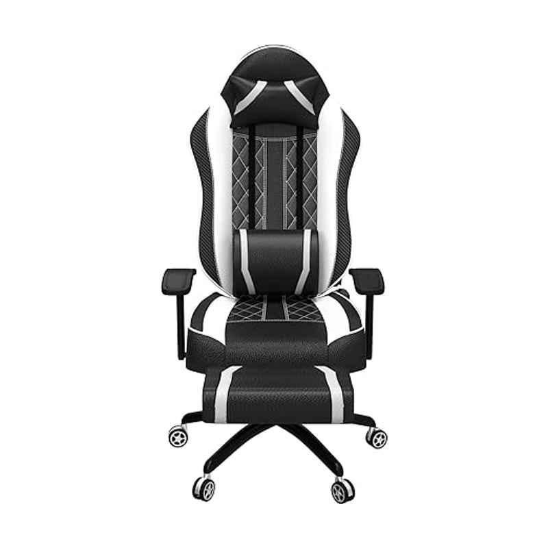 Gaming chair discount white and black