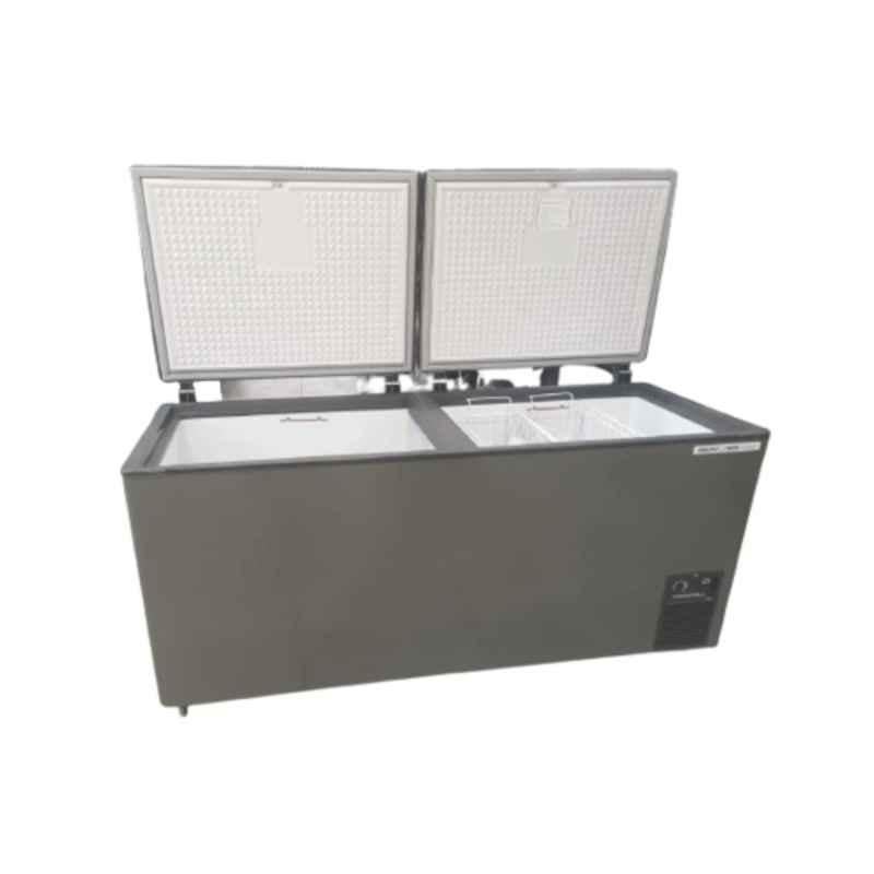 Voltas 461 Litre 3 Star Grey Convertible Double Door Deep Freezer, CVF500DA4