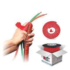 Noveau Safe-T-1ST 34mm 50m Virgin HDPE Red Cable Zipper, NSFZ34RD0050
