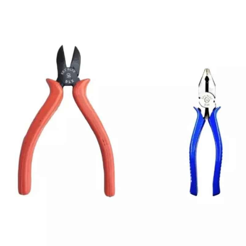 Sky Blue 2 Pcs 7.8 inch Lineman Plier Combo, SBE_PLIER_COMBO_MOD_00830