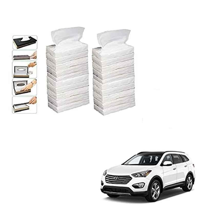 Kozdiko 100 Pulls Dispenser Box Refiller Tissue Paper with 200 Sheets for Hyundai Santafe (Pack of 20)