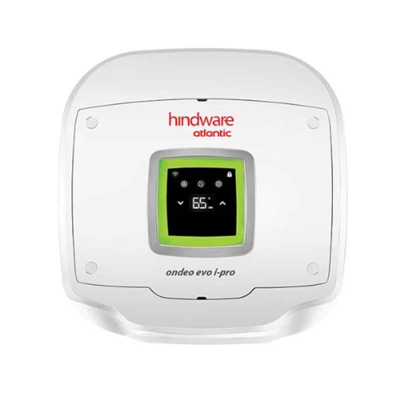 Hindware Atlantic Ondeo Evo I-Pro 25L 2500W White LoT Enabled Storage Water Heater, 518044