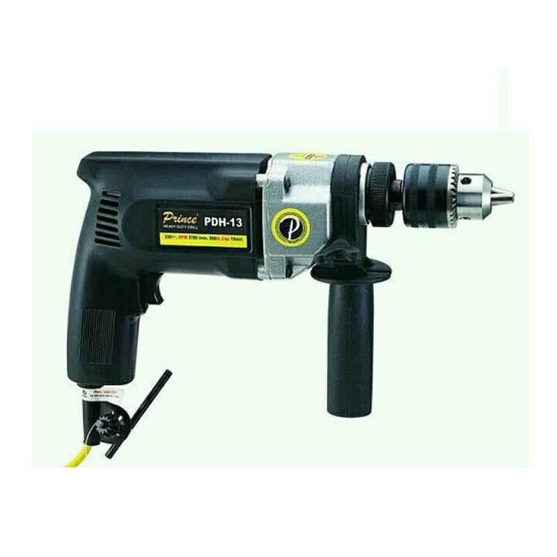 Prince PDH-13 Silver Hand Drill Machine with Hammer