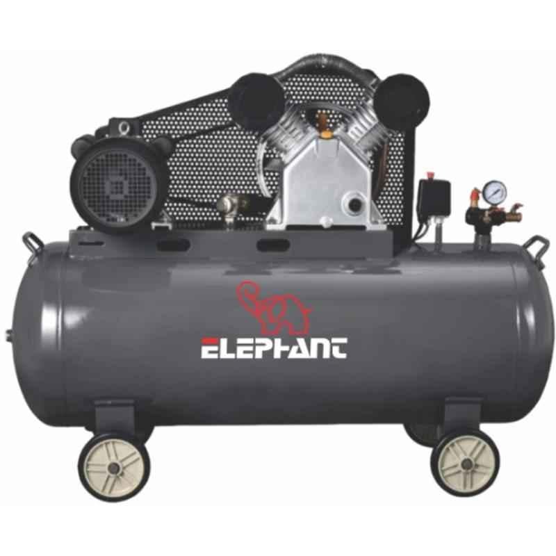 Elephant 2HP 100L Lubricated Air Compressor with Copper Winding Motor with 6 Months Warranty, AC-100