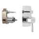Cera Gayle Brass Chrome Finish Five Way Single Lever Concealed Diverter System Set Consisting of Exposed & Concealed Part, F1014712