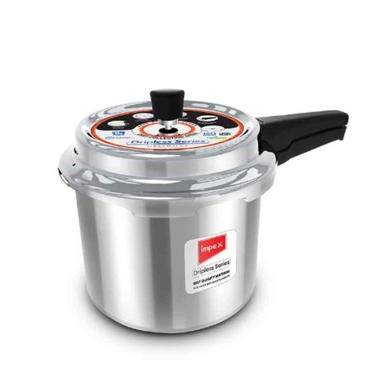 Impex 3L Aluminium Silver Pressure Cooker, DELIGHT 3