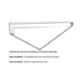 Marcoware 18 inch Stainless Steel Chrome Finish L Type Shower Arm with Wall Flange