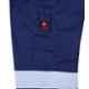 RedStar 240-250 GSM 900g Navy Blue Cotton Fire Resistant Coverall, Size: S