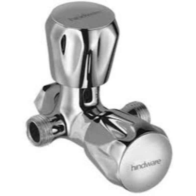 Hindware Classik Chrome Brass 2 Way Angular Stop Cock, F200006