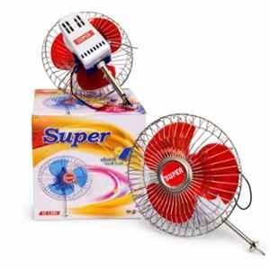 Super 6 inch 12V Metal High Speed Car Dashboard Fan, Sweep: 300 mm
