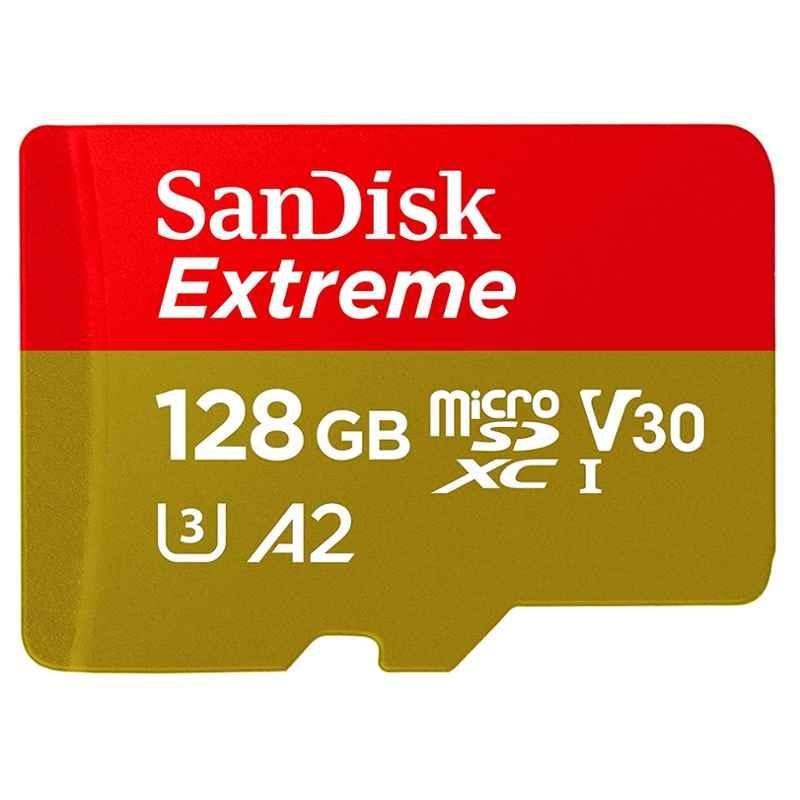 Sandisk 128GB Red MicroSDXC Memory Card, SDSQXA1-128G-GN6MN