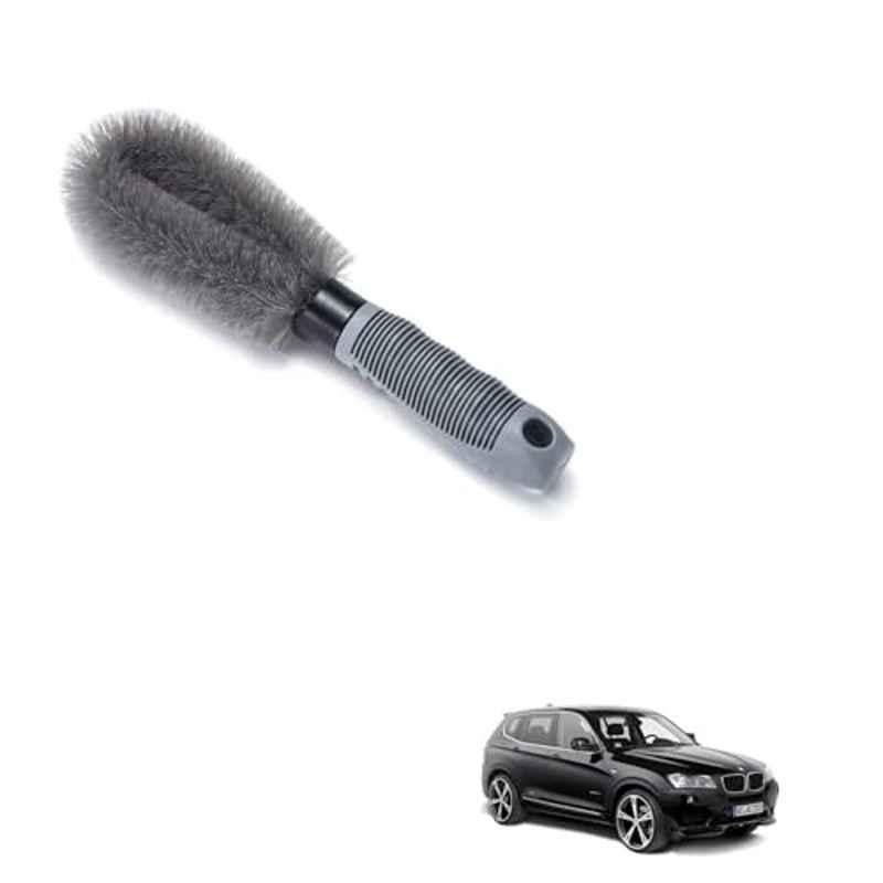 Kozdiko Plastic Grey Oval Car Alloy Wheel Rim Cleaning Brush for BMW X3