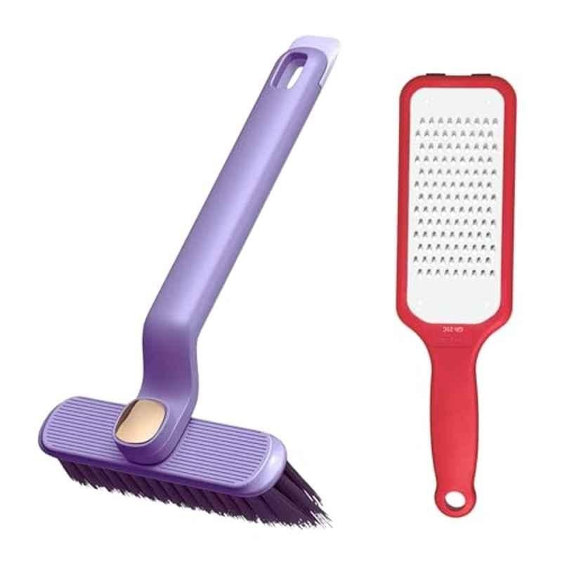 Kohe Stainless Steel Grater & 360 deg Rotating Crevice Gap Cleaning Brush Combo, GR21C