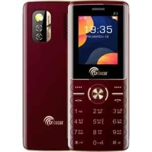 Cellecor X3 1.8 inch 1000mAh Red Dual Sim Feature Phone