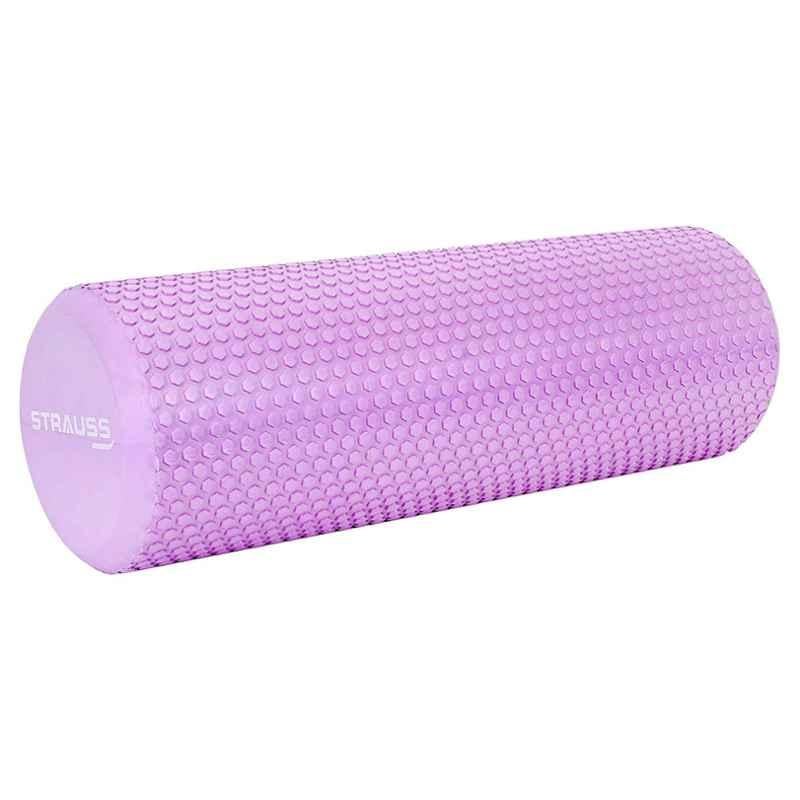 Strauss 45cm Purple Yoga Foam Roller, ST-1438