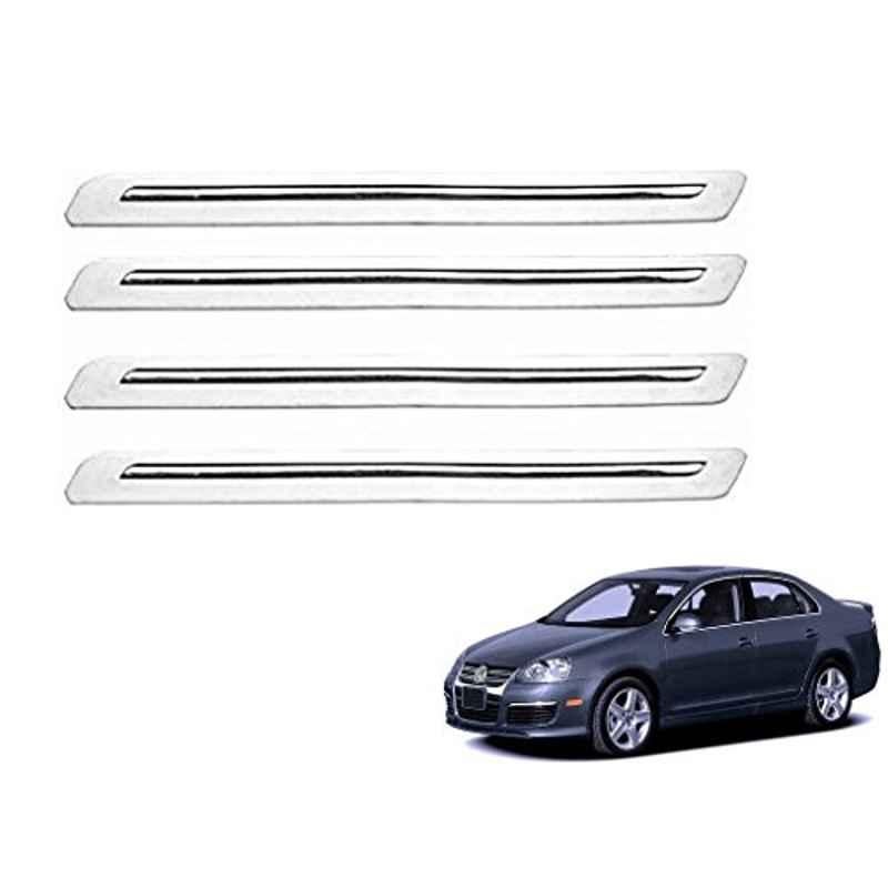 Kozdiko 4 Pcs White Car Bumper Protector Set for Tata Zest