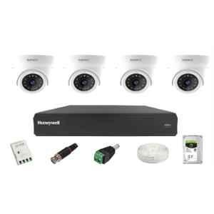 Impact by Honeywell 2MP CCTV Kit with 4 Dome Camera, 4CH AHD DVR, 1TB Hard Disk & All Accessories, I-MKIT4CH-2