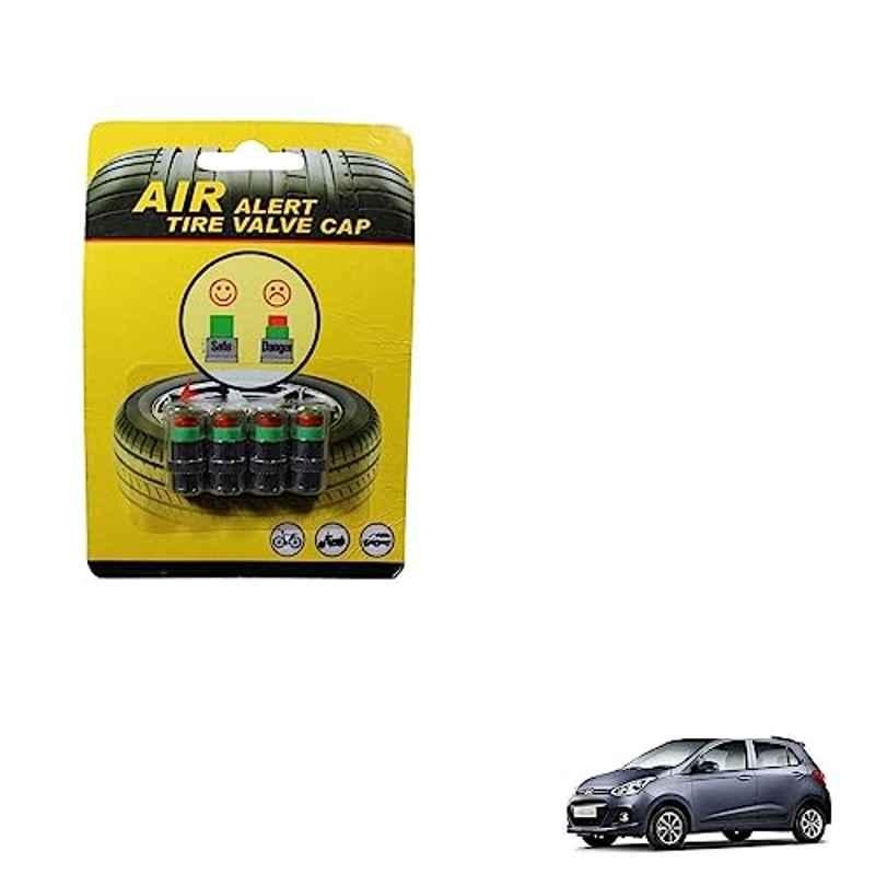 Kozdiko 4 Pcs Plastic Air Alert Car Tyre Valve Caps Set for Hyundai Grand I10