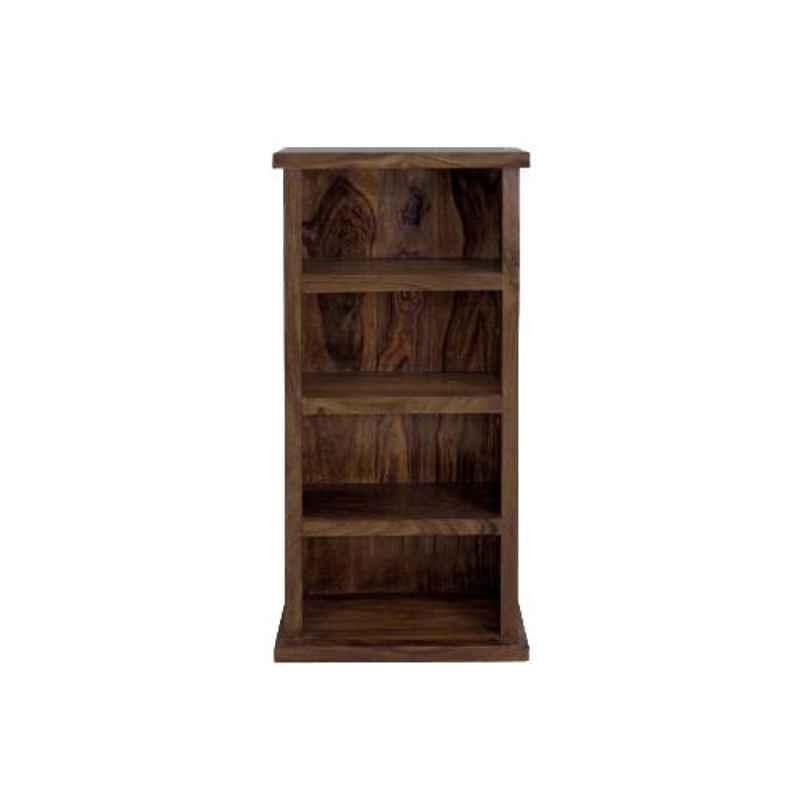 Angel Furniture 46x23x100cm Walnut Glossy Finish Solid Wood Bookshelf, AF-121