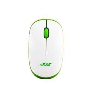 Acer 1600dpi Plastic White & Green Wireless Optical Mouse with USB Nano Receiver, 5W.50611.004