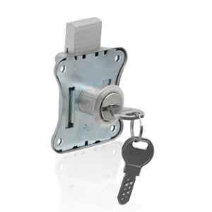 Plantex 20mm Brass Satin Drawer Lock with Key for Home & Office, APS-7300