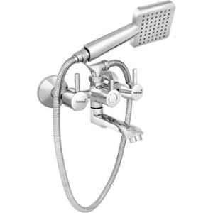 Gold Bell BRP2IN1-IN Brass Chrome 2 in 1 Telephonic Wall Mixer Set