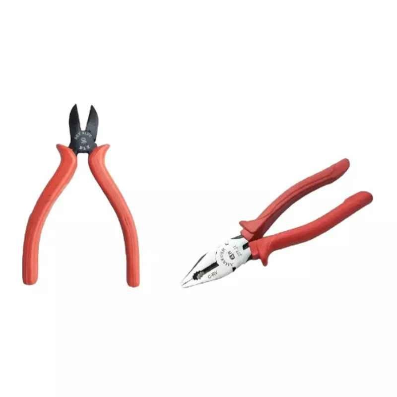Sky Blue 2 Pcs 7.8 inch Lineman Plier Combo, SBE_PLIER_COMBO_MOD_00616
