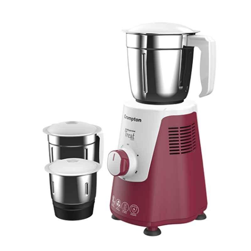 Crompton Life Essential ACGM TREAT500X 500W ABS Mixer Grinder with 3 Jars