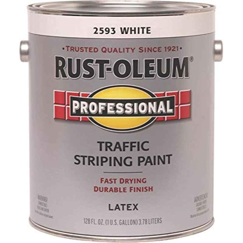 Rust-Oleum Professional 128 fl Oz White Matte Traffic Striping Paint