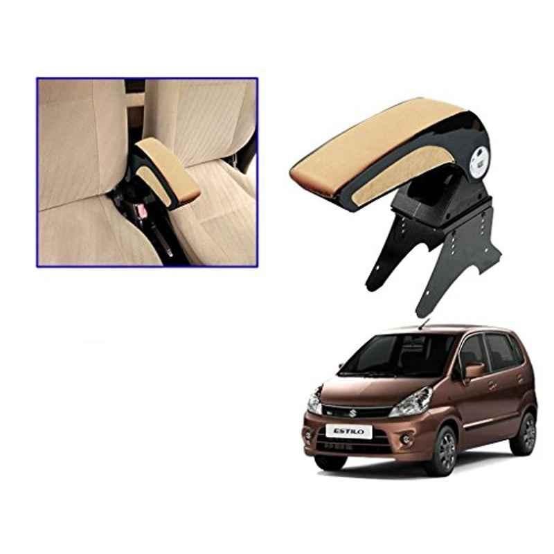 Kozdiko Beige Chrome Armrest for Maruti Zen Estilo, koz_16270