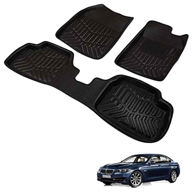 Kozdiko 3D Black Car Foot Mat Set for BMW 5 Series, dshbdhb317