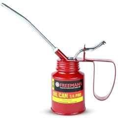 Freemans 1/4 Print 125cc Steel Red Powder Coated Oil Can, OC14