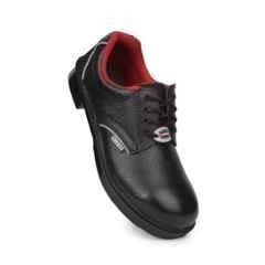 Liberty Surksha-1N Buff Grain Barton Leather Low Ankle Steel Toe Black Safety Shoes, Size: 10