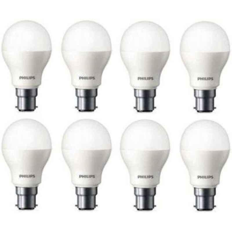Philips Ace Saver 10.5W Cool Day Standard B22 LED Bulb, 929001858413 (Pack of 8)