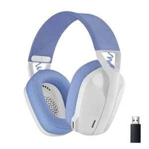 Logitech G435 White Lightspeed & Wireless Over Ear Gaming Headphone with Dual Mic & 18 hrs Playtime