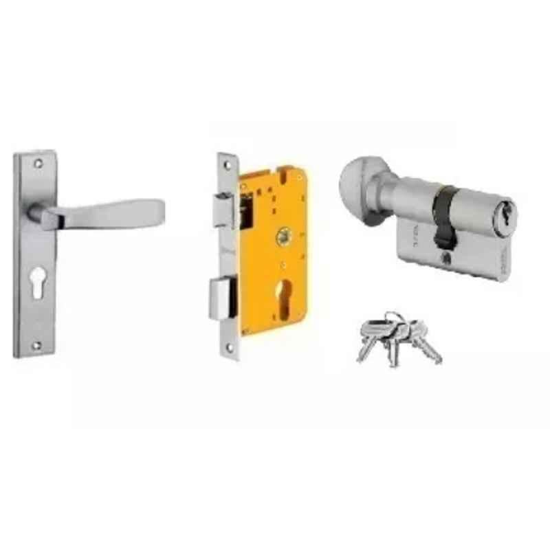 Dorset HL Series Stella 60mm Stainless Steel Patina Finish Door Handle Lock Set with Knob & Key