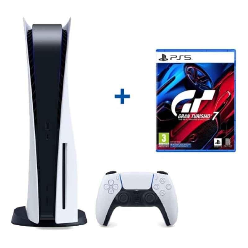 Sony PlayStation 5 Console+PS5 Gran Turismo 7 Standard Edition Game, CFI1116A01 BNDL
