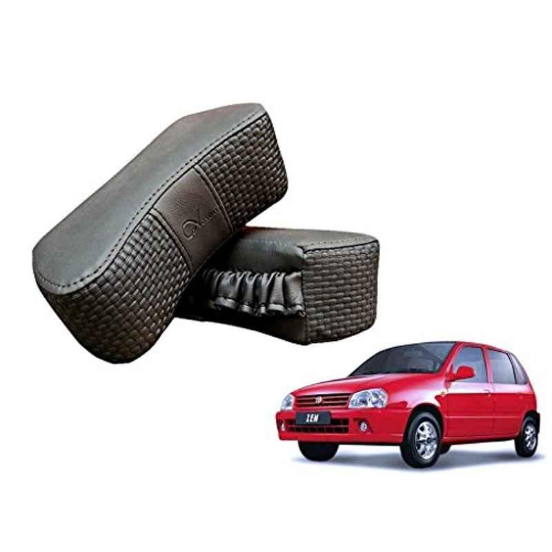 Kozdiko 2 Pcs Memory Foam Grey Luxurious Neck Rest Cushion Pillow Set for Maruti Zen