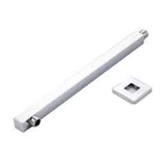 Senkiddpro 15 inch Steel Chrome Finish Wall Mounted Square Shower Arm with Wall Flange