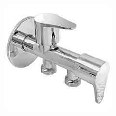 Fastgear Stainless Steel Silver Chrome Finish 2 Way Bib Tap, FG1273
