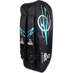 GLS Voltra 35 Litre PU Black Soft Padded Straps Badminton Kit Bag with Two Compartments