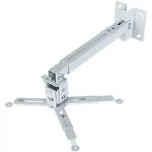 Punnkk 3ft Iron White Adjustable Wall & Ceiling Mount Projector Stand with 25kg Load Capacity