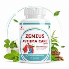 Zenius India 60 Pcs Asthma Care Capsule with Vasa, Tulsi, Mulethi, Shringi, Kapoor Kachri & Giloy for Respiratory Support