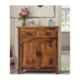 Angel Furniture 80x40x90cm Honey Wooden Lacquar Finish Solid Sheesham Wood Lowboy Cabinet, AF-160H