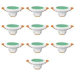 Fybros F-Eco 6W Polycarbonate Green Round LED Ceiling Light, FLS5855J (Pack of 10)