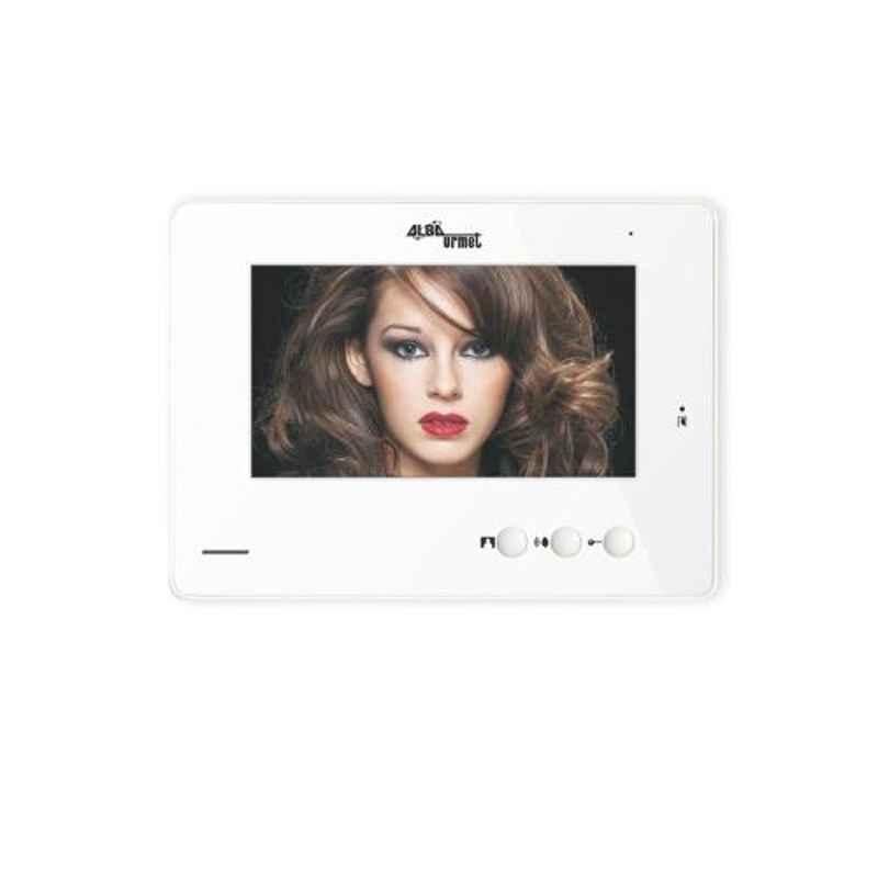 Alba Urmet 7 inch Gloss White Video Door Phone, AUHE7CM