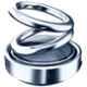 Love4ride Silver Metal Ring Shape Car Air Freshener