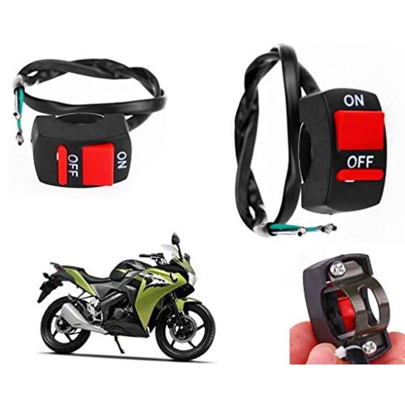 Auto Pearl 7/8 inch 12V Bike Fog Light Handle Bar Switch for Honda CBR 150R